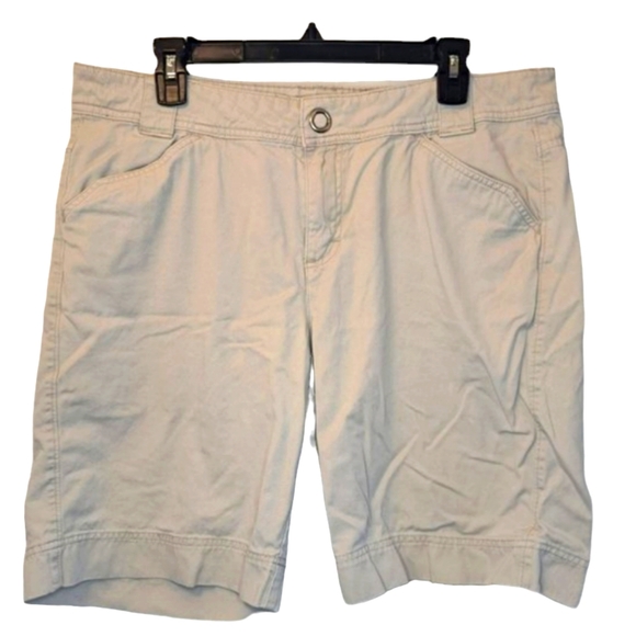 Lee Khaki Long Length Bermuda Shorts Plus Size 16 - Picture 1 of 4